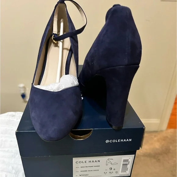 Cole Haan Shoes Cole Haan Kaelyn Pump Blue Suede Poshmark